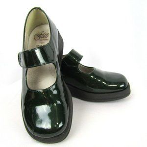 Faro Baby Iris Girls Mary Jane Shoes Forest Green Patent Leather EUR 29 US 11.5